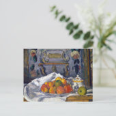 ポールセザンヌのリンゴ皿 ポストカード (スタンド正面)