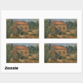 ポールセザンヌアボレイドハウス 長方形シール (シート)