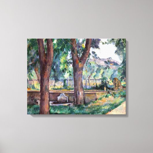 ポールセザンヌザプールアットザジャスデブファン キャンバスプリント (正面)