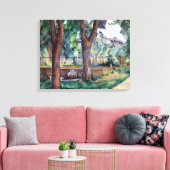 ポールセザンヌザプールアットザジャスデブファン キャンバスプリント (インサイチュ (リビング))