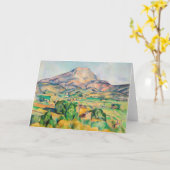 ポールセザンヌモントサントビクトワール カード (黄色い花)