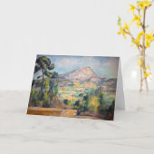 ポールセザンヌモントサントビクトワール カード (黄色い花)