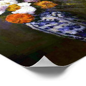 ポールセザンヌヴィンテージダリアがデルフトの花瓶に ポスター (角)