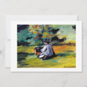 ポールセザンヌ仕事の印象派の芸術のペインター 案内状 (正面)