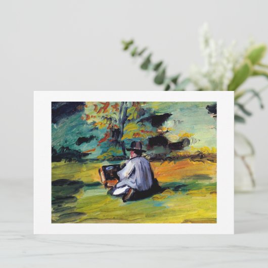 ポールセザンヌ仕事の印象派の芸術のペインター 案内状 (スタンド正面)