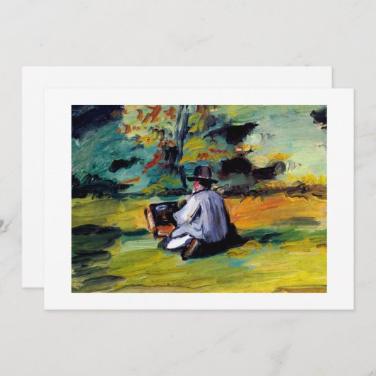 ポールセザンヌ仕事の印象派の芸術のペインター 案内状 (正面/裏面)