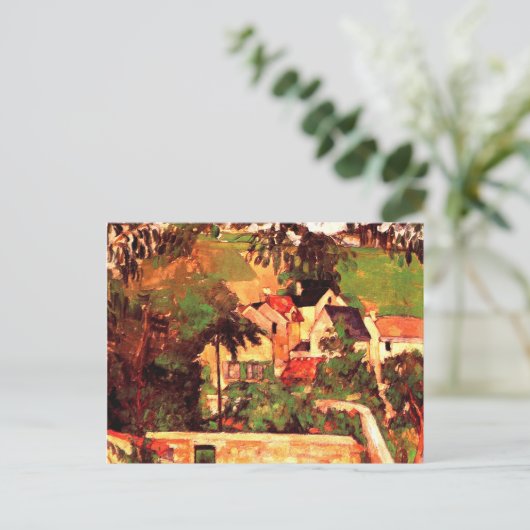 ポールセザンヌ絵画ズ、オーヴェースの風景 ポストカード (スタンド正面)