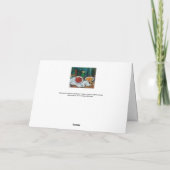 ポールセザンヌ-さくらんぼとピーチとの静物生活 カード (裏面)