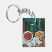 ポールセザンヌ-さくらんぼとピーチとの静物生活 キーホルダー (正面左)