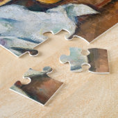 ポールセザンヌ-さくらんぼとピーチとの静物生活 ジグソーパズル (側面)