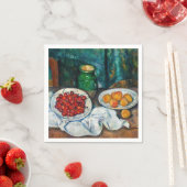 ポールセザンヌ-さくらんぼとピーチとの静物生活 スタンダードカクテルナプキン (インサイチュ)