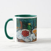 ポールセザンヌ-さくらんぼとピーチとの静物生活 マグカップ (左)