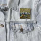 ポールセザンヌ|のフルーツ、Servietteおよびミルク水差し、c.18 缶バッジ (インサイチュ)