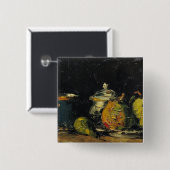 ポールセザンヌ|の静物画、c.1865 缶バッジ (正面&裏面)