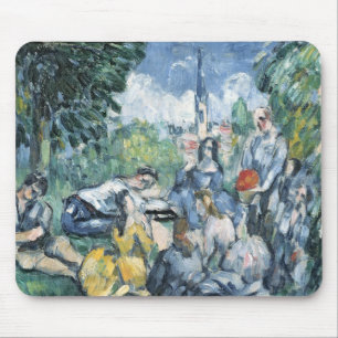 ポールセザンヌ のDejeunerのsurのl'herbe 1876-77年 マウスパッド