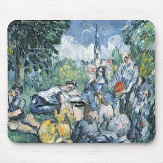 ポールセザンヌ|のDejeunerのsurのl'herbe 1876-77年 マウスパッド (正面)