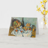 ポールセザンヌ – りんごのバスケット カード (黄色い花)