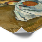 ポールセザンヌ – りんごのバスケット ポスター (角)