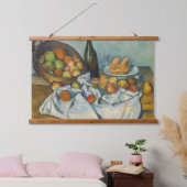 ポールセザンヌ – りんごのバスケット 吊り下げ型タペストリー (寝室)