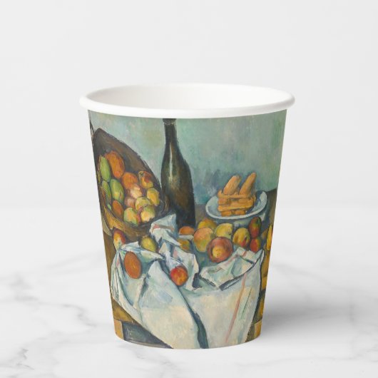 ポールセザンヌ – りんごのバスケット 紙コップ (正面)
