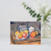 ポールセザンヌ |わらをかぶった花瓶 ポストカード (スタンド正面)