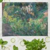 ポールセザンヌ – エスタケの松の木 キッチンタオル (折り畳み)