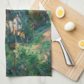 ポールセザンヌ – エスタケの松の木 キッチンタオル (四つ折り)
