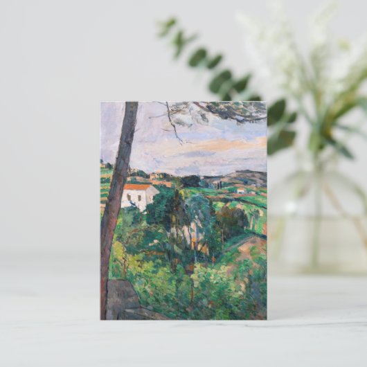 ポールセザンヌ – エスタケの松の木 ポストカード (スタンド正面)