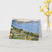 ポールセザンヌ – エスタークから見たマルセイユ湾 カード (黄色い花)