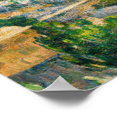 ポールセザンヌ – エスタークから見たマルセイユ湾 ポスター (角)