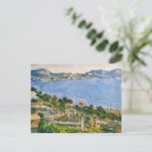 ポールセザンヌ – エスタークから見たマルセイユ湾 ポストカード (スタンド正面)