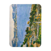 ポールセザンヌ – エスタークから見たマルセイユ湾 マグネット (縦)