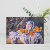 ポールセザンヌ – カーテンを持った静物詩 サンキューカード (スタンド正面)