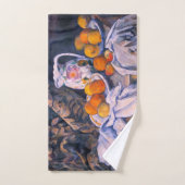 ポールセザンヌ – カーテンを持った静物詩 バスタオルセット (ハンドタオル)