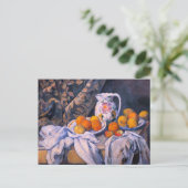 ポールセザンヌ – カーテンを持った静物詩 ポストカード (スタンド正面)