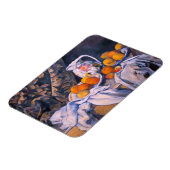 ポールセザンヌ – カーテンを持った静物詩 マグネット (左側)