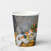 ポールセザンヌ – カーテン、ジュグ、フルーツボウル 紙コップ (裏面)