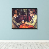 ポールセザンヌ – カードプレイヤーファインアート絵画 キャンバスプリント (インサイチュ (ウッドフロア))