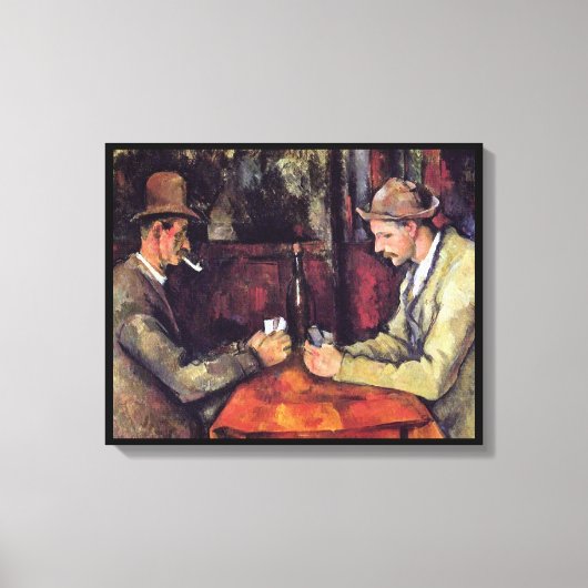 ポールセザンヌ – カードプレイヤーファインアート絵画 キャンバスプリント (正面)