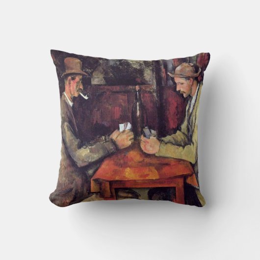 ポールセザンヌ – カードプレイヤーファインアート絵画 クッション (正面)