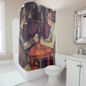 ポールセザンヌ – カードプレイヤーファインアート絵画 シャワーカーテン (インサイチュ)