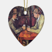 ポールセザンヌ – カードプレイヤーファインアート絵画 セラミックオーナメント (左)