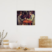 ポールセザンヌ – カードプレイヤーファインアート絵画 ポスター (キッチン)