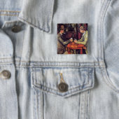 ポールセザンヌ – カードプレイヤーファインアート絵画 缶バッジ (インサイチュ)