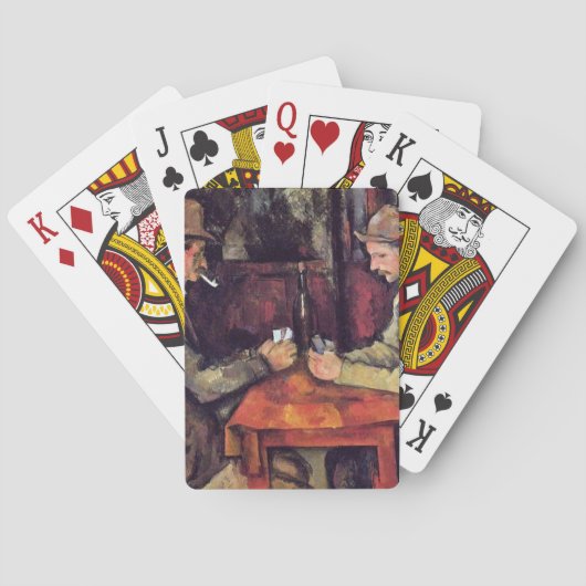 ポールセザンヌ-カードプレーヤーのファインアートの絵画 トランプ (裏面)