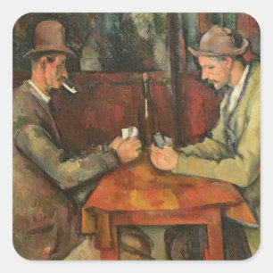 ポールセザンヌ カードプレーヤー1893-96年 スクエアシール