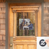 ポールセザンヌ – カードプレーヤー ウィンドウサイン (ホームデコレーション)