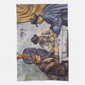 ポールセザンヌ – カードプレーヤー キッチンタオル (縦)