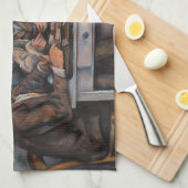 ポールセザンヌ – カードプレーヤー キッチンタオル (四つ折り)