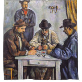 ポールセザンヌ – カードプレーヤー シャワーカーテン (正面)